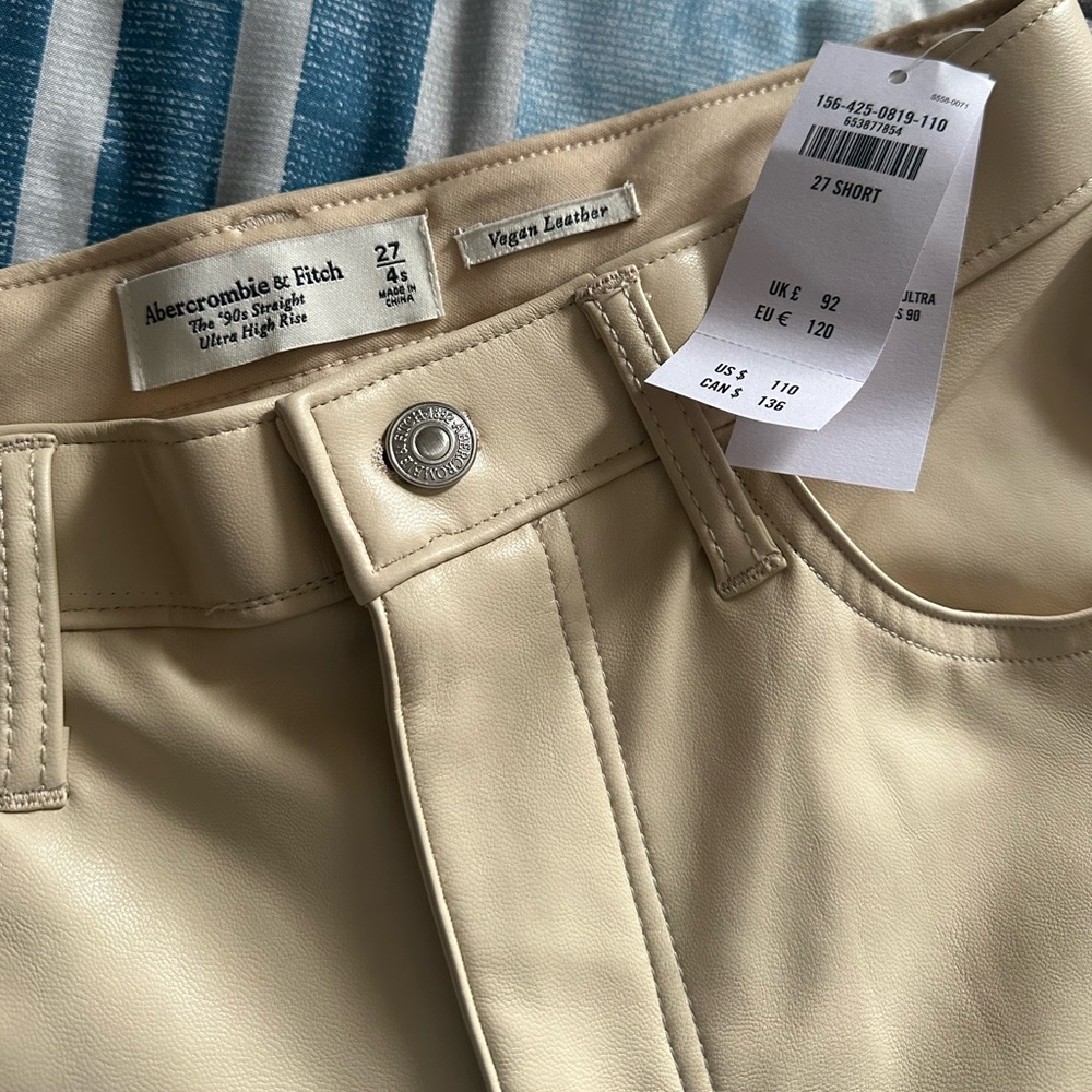 Abercrombie and Fitch Vegan Leather Pants